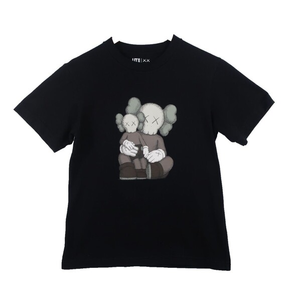 UT Uniqlo Kaws XX Elephants Cotton Exclusive Companion T Tee Shirt Black XXS - Picture 2 of 8
